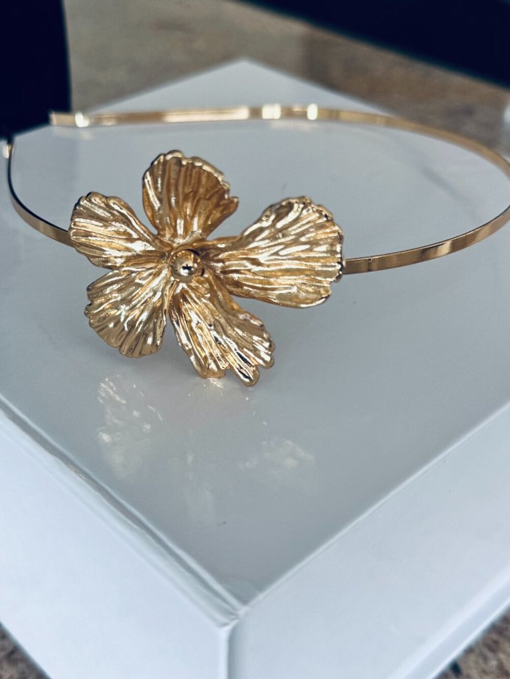 LELET NY  GOLDPLATED MAYA HEADBAND